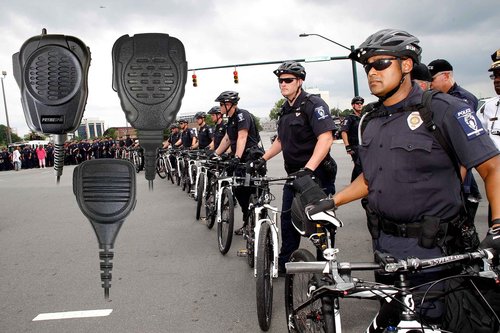 PRYME® SPM-2147 Trooper® IP56 Water Resistant Remote Speaker Microphone w/Noise Reducing Mic and Large PTT Switch - Fits: Harris M/A Com Unity XG-100, XL95, XL185 and XL200 Radios