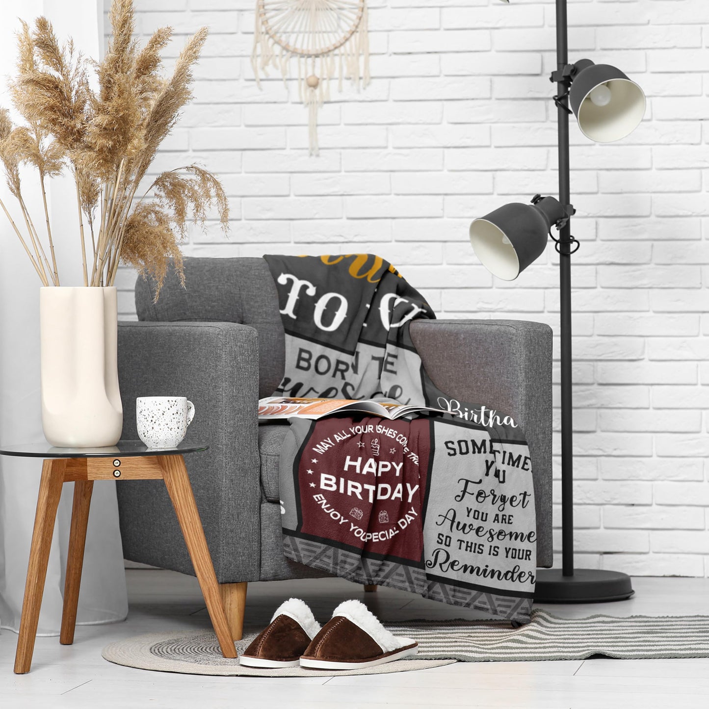 Fouca Birthday Gifts for Men/Dad/Boyfriend/Him, Dad/Husband Birthday Gifts Throw Blanket 60" X 50", Mens Birthday Gifts Ideas, Men Gifts for Birthday, Gifts for Dads Birthday