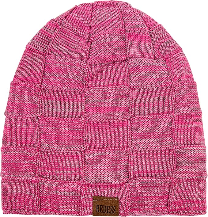 REDESS Beanie Hat for Men and Women Winter Warm Hats Knit Slouchy Thick Skull Cap