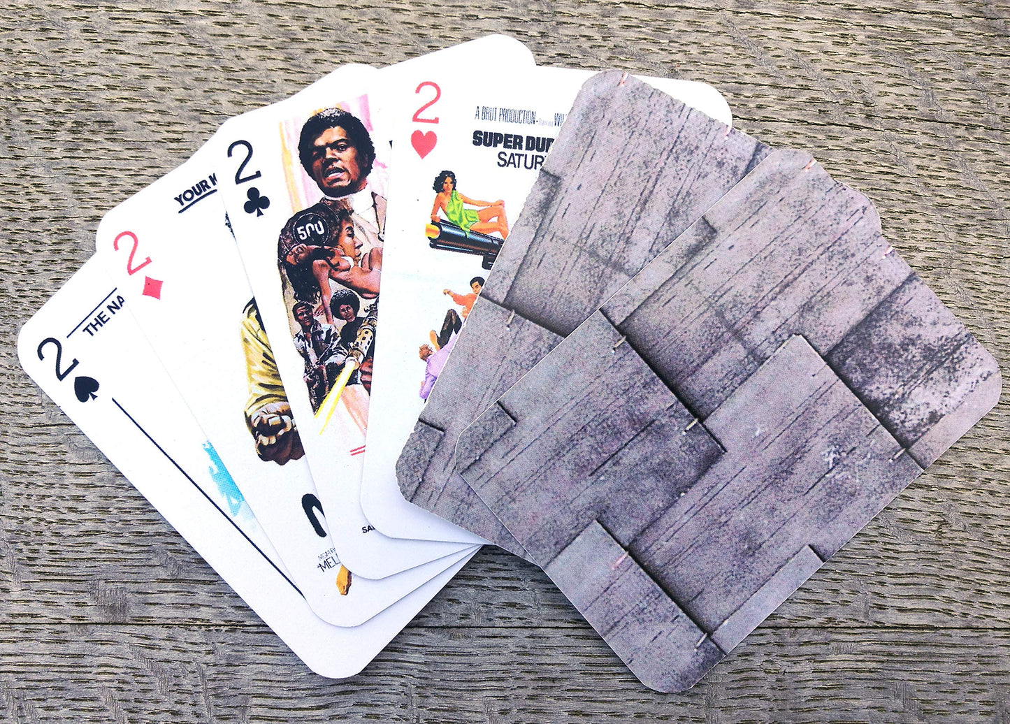FLONZGIFT Playing Cards (Poker Deck 54 Cards All Different) BLAXPLOITATION Vintage Movie Posters Vintage Trash Movie Posters Crime Action
