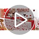 Childom Valentines Day Tablecloth for Valentines Day Decorations Party,3 Pack Disposable Plastic Valentines Table Cloths 5...