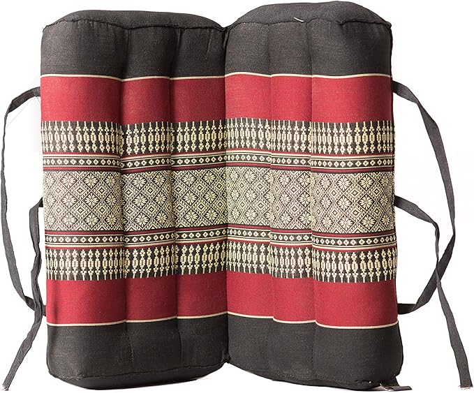 Zafuko Foldable Cushion - Organic Kapok Filling, use Folded and Unfolded for Meditation, Soft Yoga Prop, Portable Cushion