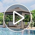 Bezseller 13x13 Pop Up Gazebo Tent with Mosquito Netting – Quick Set Up, Water-Resistant Outdoor Canopy for Patio, Garden,...