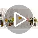 supernal 20pcs Plastic Wine Glasses - 10oz Clear Crystal Wine Cups with Stem- Clear Hard Plastic Durable Premium Quality 3...
