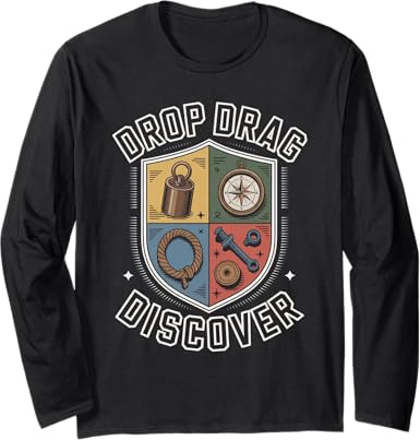 Sunset Lake Magnet Fishing Enthusiast Outdoor Adventure Long Sleeve T-Shirt
