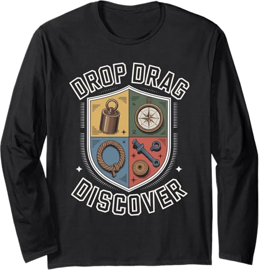 Sunset Lake Magnet Fishing Enthusiast Outdoor Adventure Long Sleeve T-Shirt