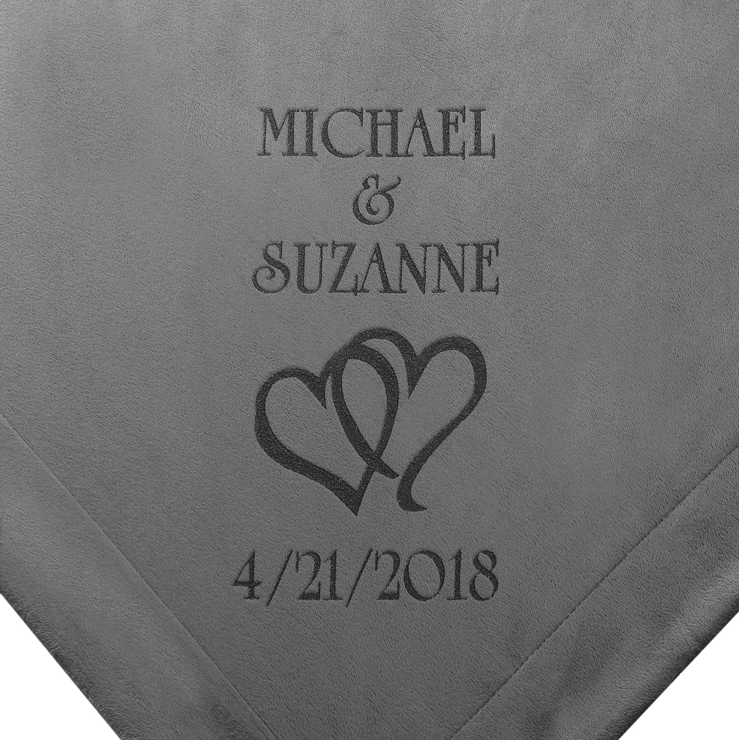 Custom Catch Personalized Unique Wedding Couple Gifts - Anniversary, Engagement Gift Blanket (Hearts)