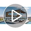 Amagenix 90% Sun Shade Cloth with Grommets, 6' x 12' Pergola Replacement Shade Cover Canopy Privacy Screen for Outdoor Pat...