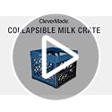 CleverMade Collapsible Milk Crate, Obsidian, 1PK - 25L (6 Gal) Stackable Storage Bins, Holds 50lbs Per Bin - Clevercrates ...