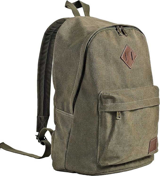 seemeroad Durable Canvas College Rucksack Laptop Excursion Backpack Travel Notebook School Backpack Bookbag For Men Women ...