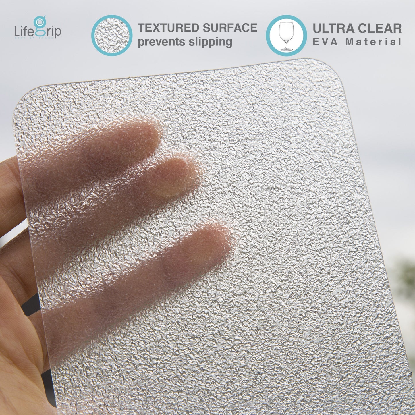 LifeGrip Anti Slip Transparent Anti Slip Tape, 1 inch by 30 feet, Non-Slip Traction Grip Tape to Tubs, Boats, Stairs, Clear, Soft, Comfortable for Bare feet (1" X 30')