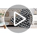 BEDELITE Fleece Throw Blanket for Couch Sofa Bed, Buffalo Plaid Decor Grey and White Checkered Blanket, Cozy Fuzzy Soft Li...