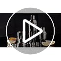 Nitial 9 Pcs Bar Cocktail Shaker Professional Stainless Steel Martini Drink Mixer Built-in Strainer for Bartending No Leak...
