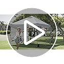 CROWN SHADES 10x10 Pop Up Canopy with 1 Side Wall - Beach Tent with One Push Setup - Outdoor Sun Shade for Events, Partie...