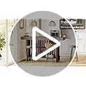 Tribesigns 63-Inch Large Bar Table, 2-Tier Home Bar Unit Mini Height Pub Table with Footrest, Modern Kitchen Island Coffee...
