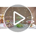 Fasmov 3 Pack 3 Tier Plastic Cupcake Stand, Dessert Plates Cake Fruit Candy Display Tower Reusable Pastry Platter for Wedd...