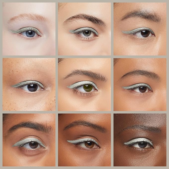 Boobeen Black Eyeliner Pencil - Quick Drying, Waterproof & Smudge-proof All Day Gel Eyeliner - Create Statement Eye Look (Silver)