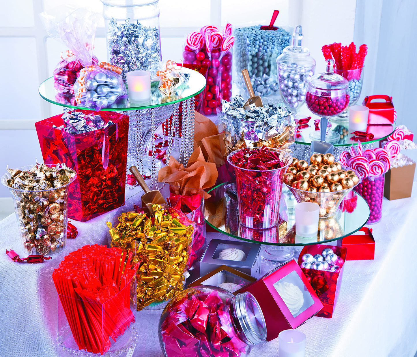 Fun Express Gold Foil Wrapped Caramels - 2 Pounds - Candy Buffet, Wedding and Party Candies | Graduation | Weddings | Receptions - Gold