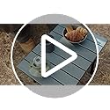 Naturehike Portable Camping Table, Aluminium Folding Table, Ultralight Camp Table Small Table for Camping Hiking Backpacki...