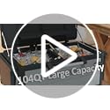 104 Quart Patio Rolling Ice Chest Cooler Cart with Wheels, Portable Mobile Outdoor Coolers Bar Cart with Storage Shelf & B...