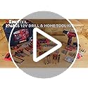 KingTool 276-Piece Tool Set Kit - Tool kit with 12V Cordless Power Drill Driver Toolbox Storage Case with Drawer, Drill Se...