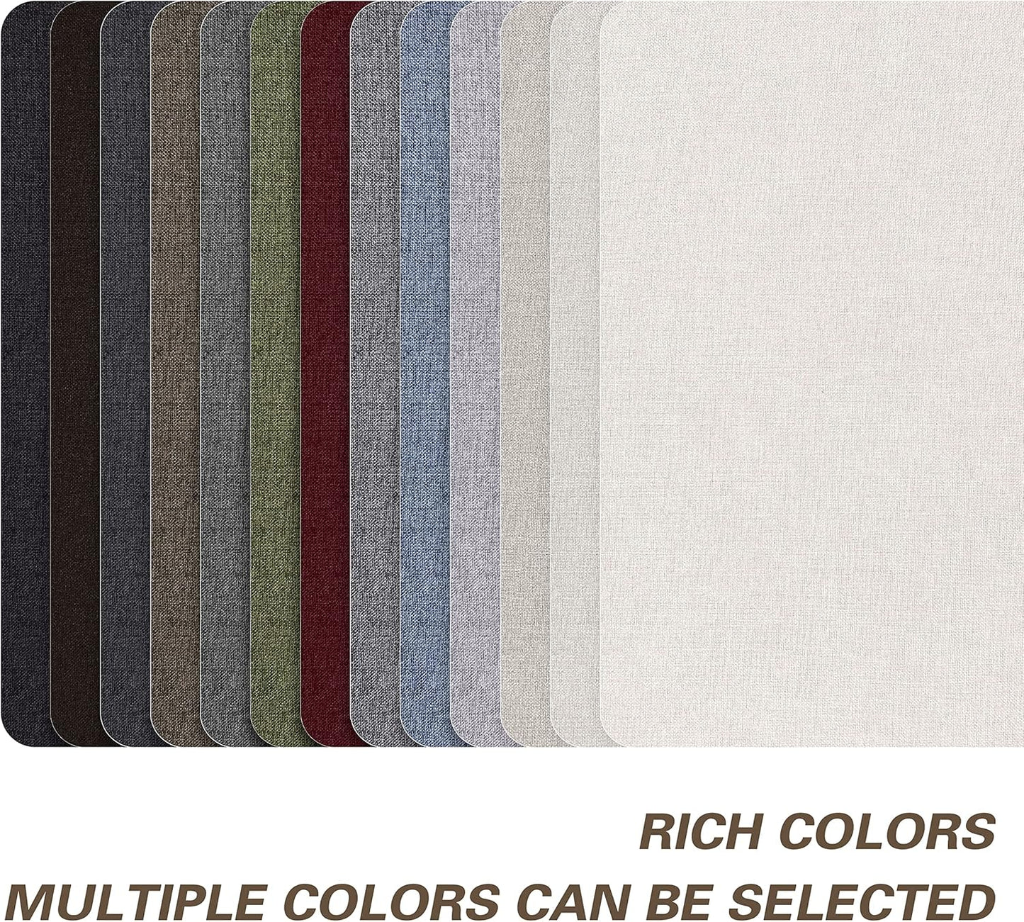 Fine Linen Fabric Patches, Self-Adhesive, 8x11 inch Extra Size, Multi Color, for Sofa and Clothes Repair (Blue Grey)