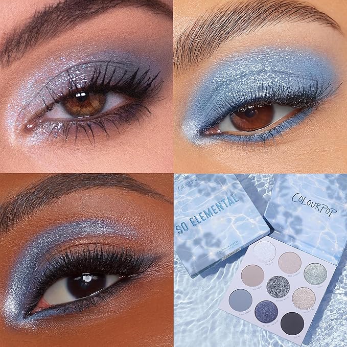 ColourPop Earth Tones Palettes Bundle – High-Pigment Eye Makeup with Matte, Metallic, and Glitter Finishes – Sage the Day Shadow Palette (0.3 oz) & So Elemental Shadow Palette (0.3 oz)
