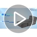 Hobestluk Big Bean Bag Lounger Chairs Large Beanbag Chair for Adults Bean Bag Sofa with Memory Foam Filled for Living Roo...