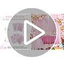 Pink Sequin Backdrop Curtains 2 Pieces 2ftx8ft Photography Background Party Curtain Glitter Wedding Backdrop Fabric for Ch...