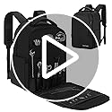 OUUTMEE Bartender Bag, Bartender Kit Travel Backpack for Cocktail Shaker Set, Portable Carrying Bag with Compartments for ...