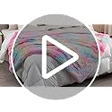 DANGTOP Fuzzy Faux Fur Throw Blanket, Tie Dye Fluffy Blanket, Super Soft Rainbow Blanket for Girls, Luxury Cozy Warm Plush...