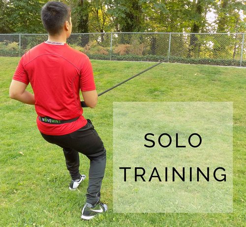 MOVEMINT 110ft Speed Resistance Band Trainer, 90+lbs Strength (Longest in Market)