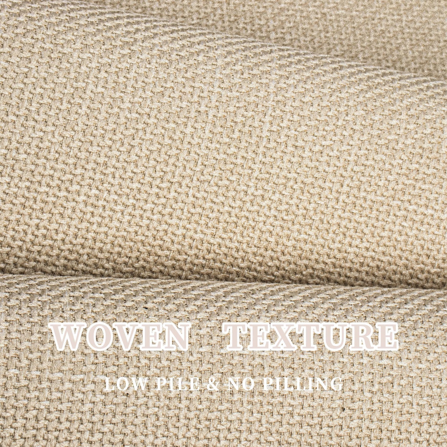 AevitasX Ultra Thin Non Slip Bath Mat with Rubber-Backing Braided Absorbent Machine Washable Bathroom Rugs, Quick Dry, Fits Under Door 17" x 24" Beige