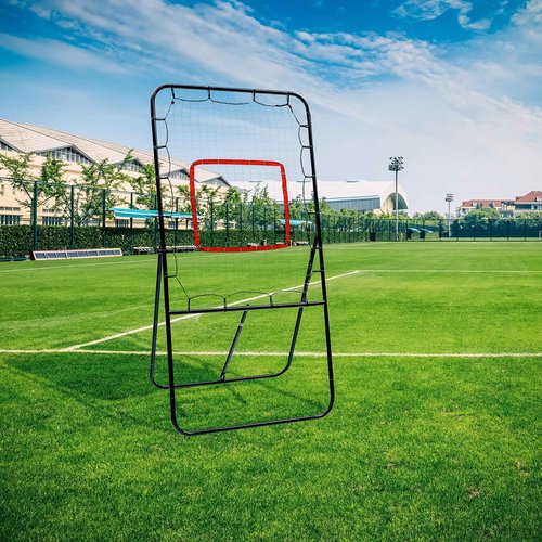 4' Lacrosse Bounce Back Rebounder Pitch Back Ball Return Training Screen with Target by Trademark Innovations