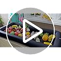 Leitee 3 Pcs Inflatable Serving Bar 52 x 24 x 5'' Ice Buffet Serving Tray Drink Cooler with Drain Plug Inflatable Pool Bar...