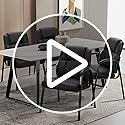 Sweetcrispy Waiting Room Office Guest Chairs Set of 2, PU Leather Big and Tall No Wheels Executive Office Chair with Padde...