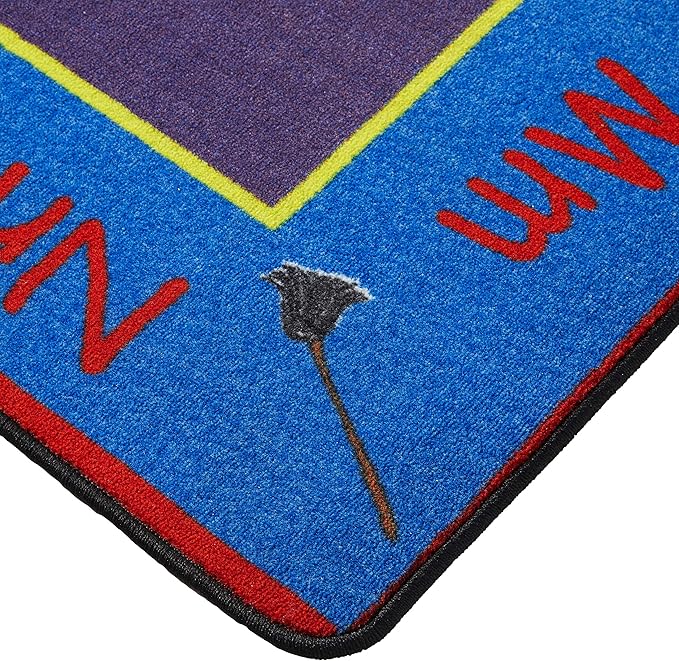 KIDCARPET.COM ABC Rainbow Seating Classroom Rug with 24 Seats, 7'6" x 12' Rectangle, Educational Classroom Rug, Kids Learning Play Mat | Area Rug for Bedroom or Playroom