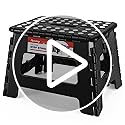ACSTEP Folding Step Stool 9'' Tall Kids Step Stool Holds Up to 300 lb Plastic Foldable Step Stools for Kids Non-Slip Surfa...