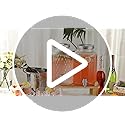 2 PCS Glass Drink Dispenser Set 1.5 Gallon With Stand, Spigot, Large Water Drink Dispensers for Parties for Lemonade, Juic...