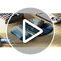 MROCO Ergonomic Mouse Pad with Gel Wrist Rest, Smooth Wrist Support Surface, Non-Slip PU Base for Pain Relief, Comfortable...