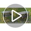 Anbte 3ft Aluminum Roll Top Camping Table, 2 Adjustable Height Camping Table Folding with Storage Net & Bag Lightweight Ro...