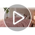 NEWCOSPLAY Super Soft Throw Blanket Pink Premium Silky Flannel Fleece 3D Ribbed Jacquard Lightweight Bed Blanket All Seaso...