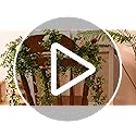 Dolicer 2 Packs Eucalyptus Garland with LED Lights String, 12FT Faux Eucalyptus Greenery Garland, Artificial Hanging Green...