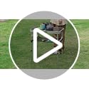 Anbte Folding Camping Table, Aluminum 24" x 16" Adjustable Height Small Folding Table with Carrying Handle, Lightweight, P...