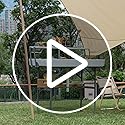 Real Relax Two-Tier Portable Cooler Table, Fill and Chill Desk for Food Drink Beverage, Foldable Party Ice Table for Campi...