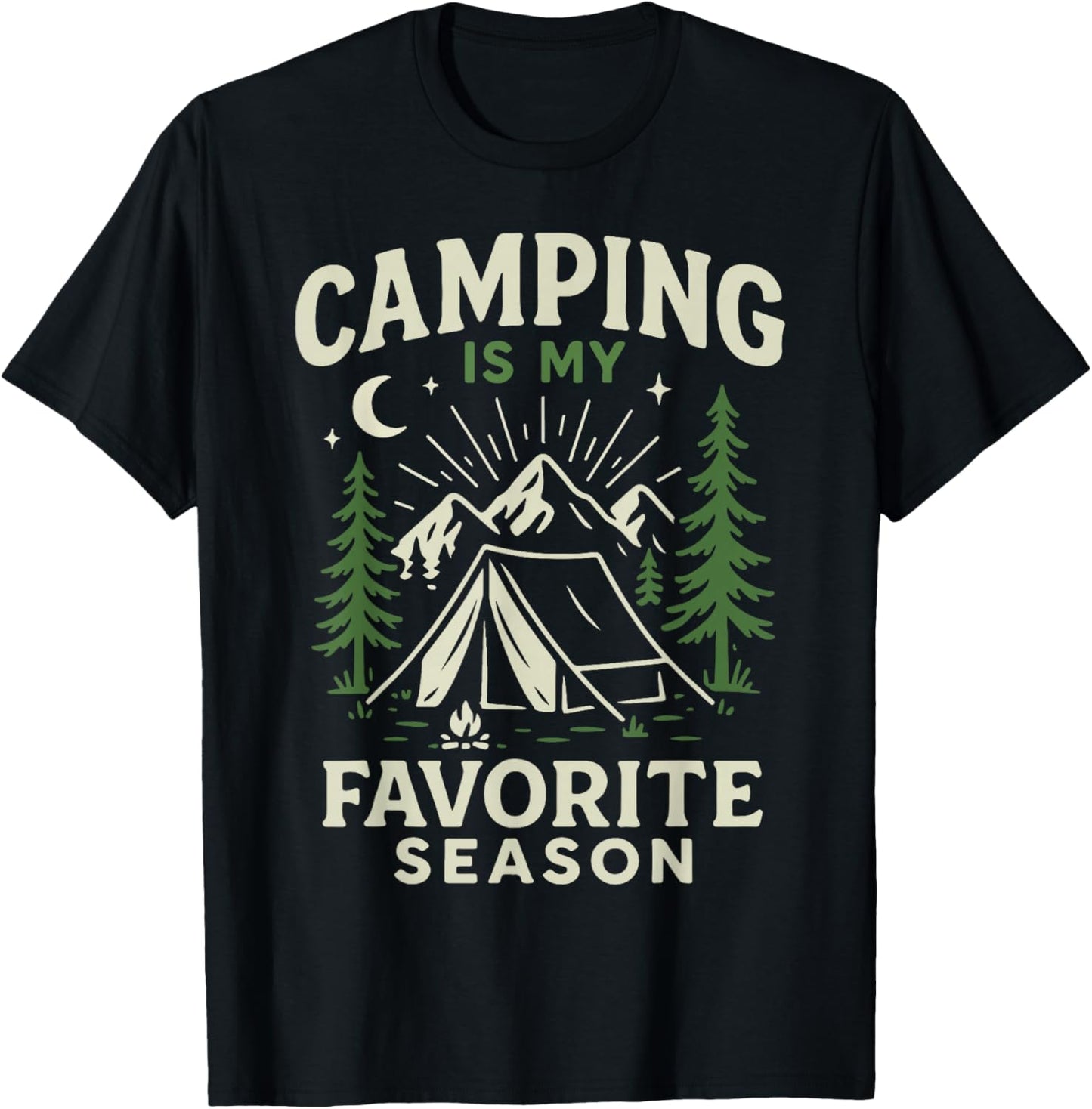 Tent Camping Vintage Camping is My Favorite Season T-Shirt