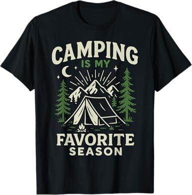 Tent Camping Vintage Camping is My Favorite Season T-Shirt