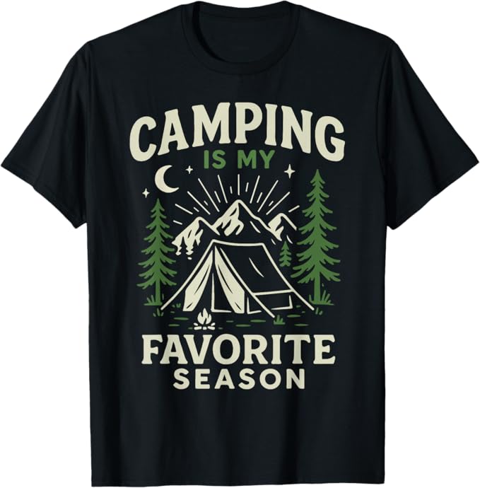 Tent Camping Vintage Camping is My Favorite Season T-Shirt