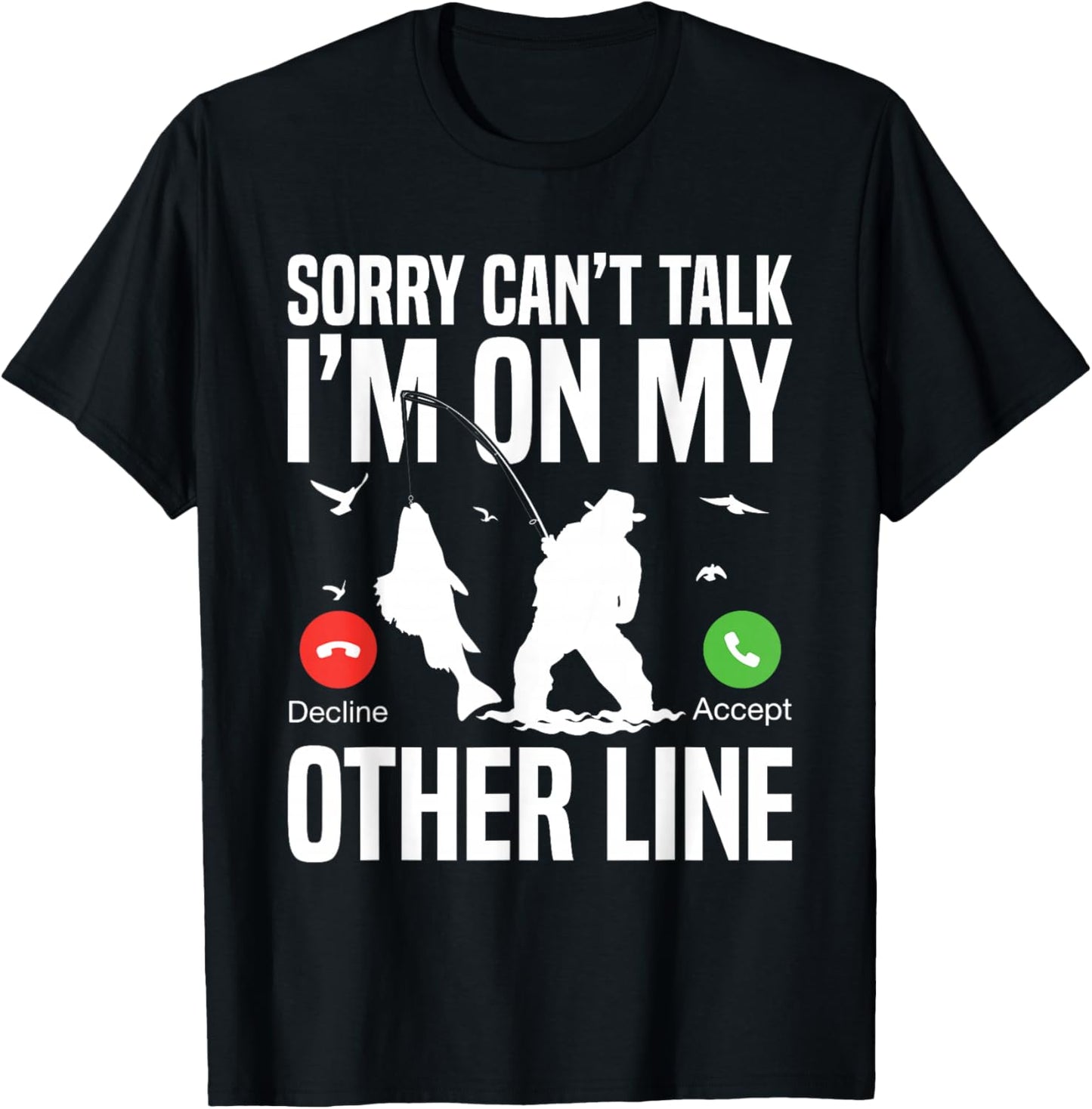 Funny Fishing Fish Hunting Lover Design, Fisherman Adventure T-Shirt