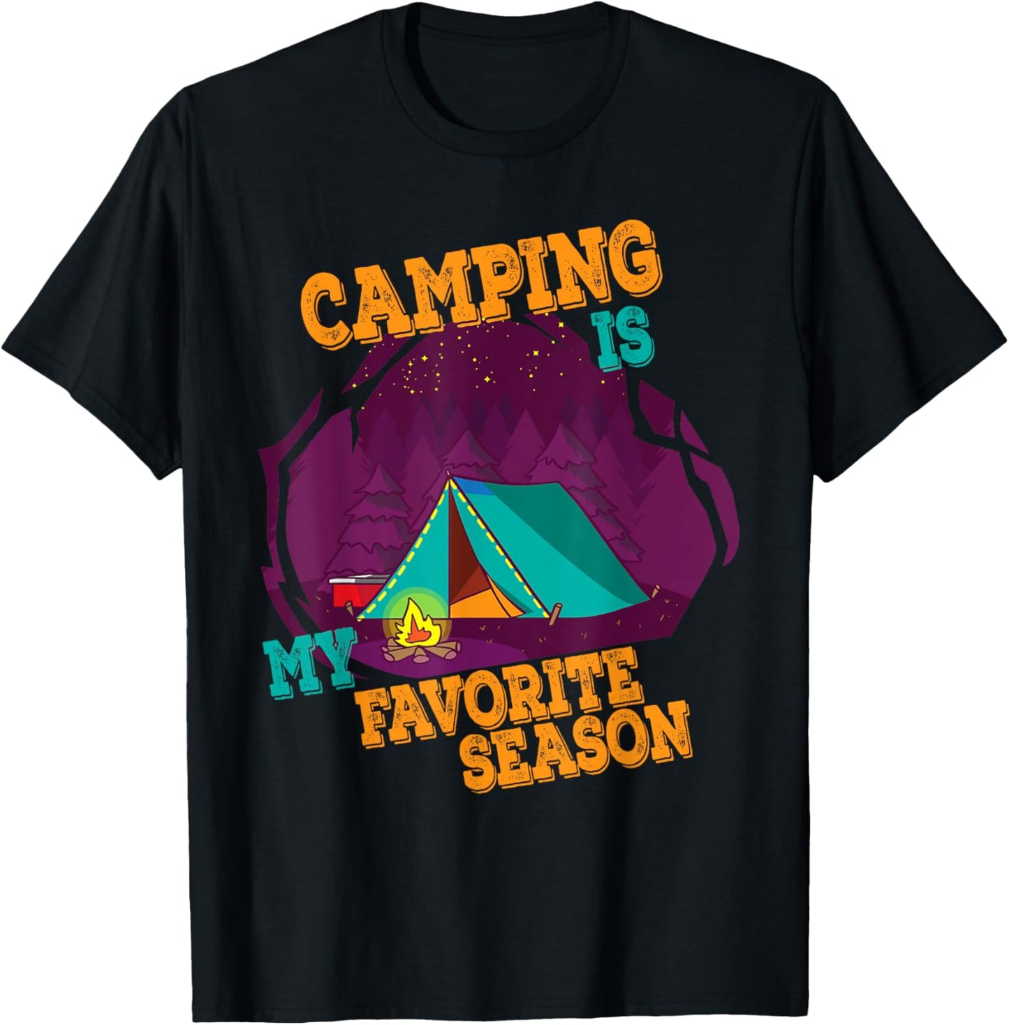 Camping is my Favorite Season Family Camping in Tents T-Shirt
